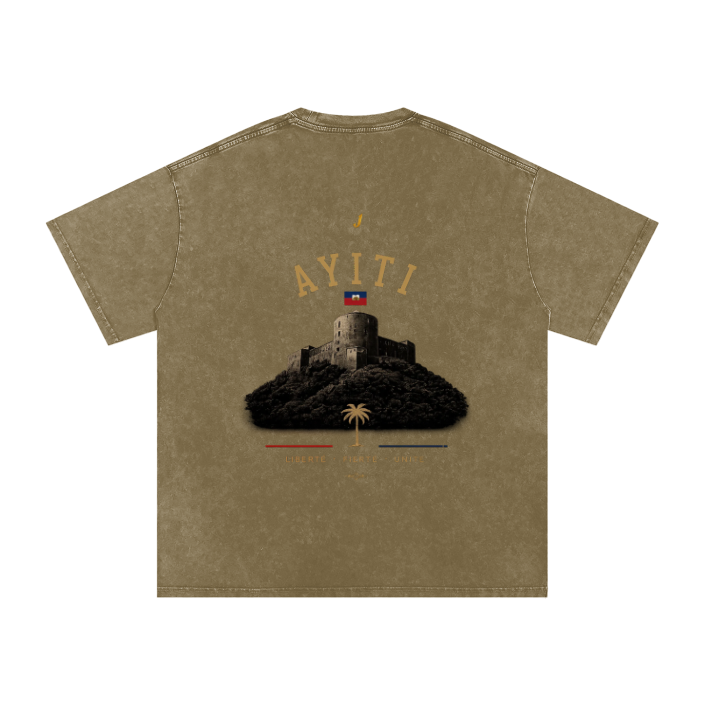 Snow Washed Oversized Cotton T-Shirt