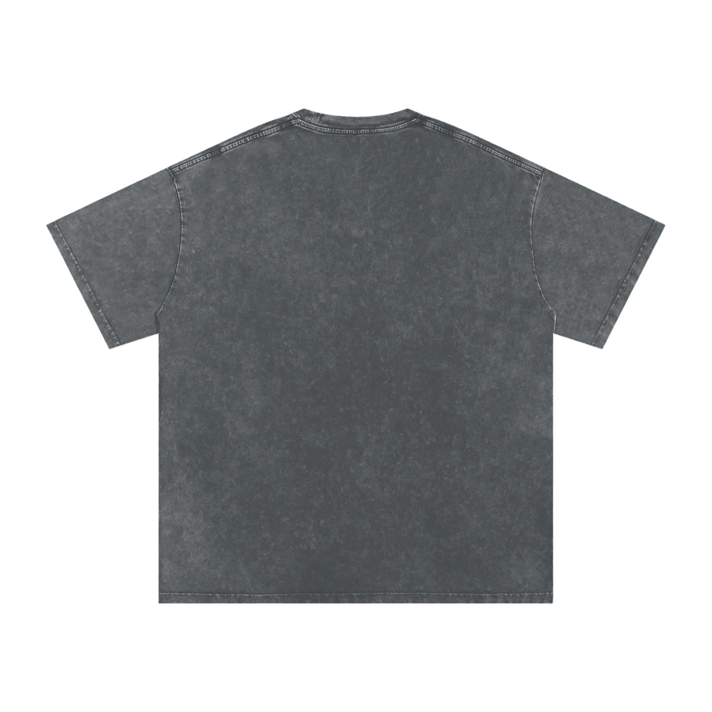 Snow Washed Oversized Cotton T-Shirt Toup Pou Yo