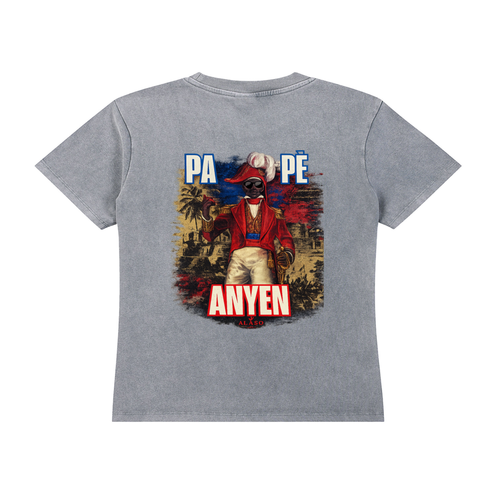 Vintage Wash Drop Shoulder T-shirt PA PE ANYEN WOMAN