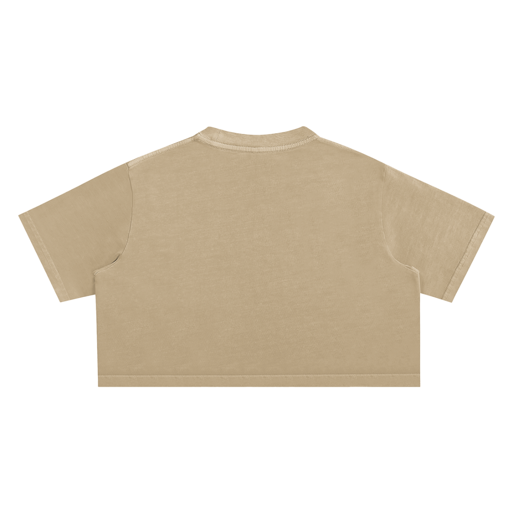 Snow Washed Crop Top Toup Pou Yo
