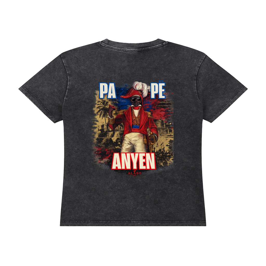 Vintage Wash Drop Shoulder T-shirt PA PE ANYEN WOMAN