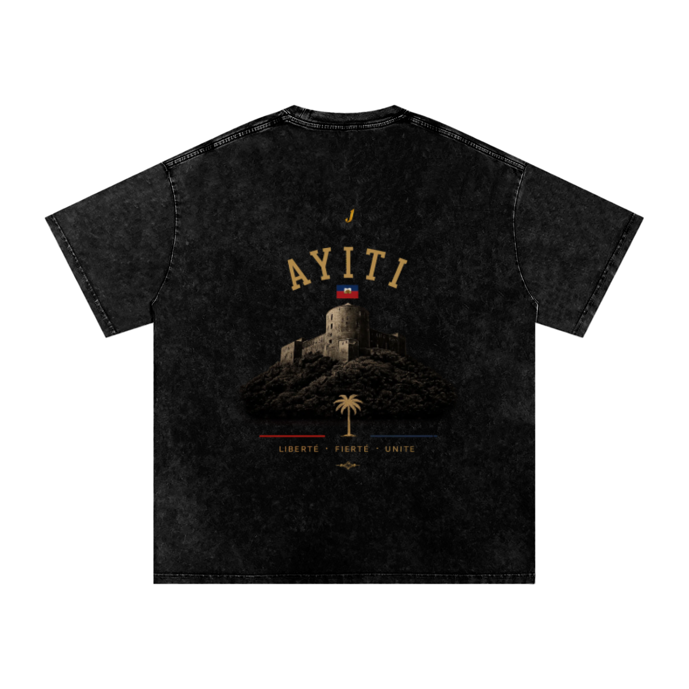Snow Washed Oversized Cotton T-Shirt