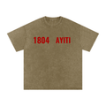 Snow Washed Oversized Cotton T-Shirt