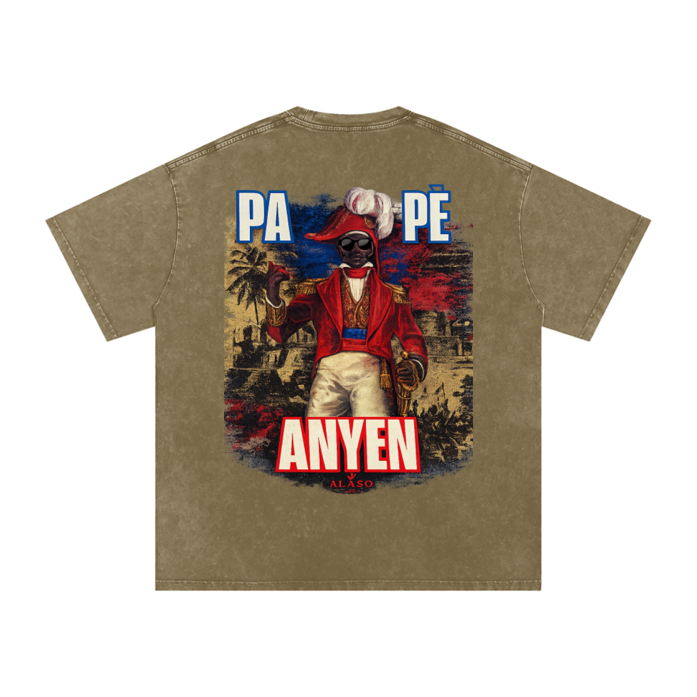 Snow Washed Oversized Cotton T-Shirt